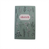 Carnet de croquis à couverture rigide personnalisé, carnet A5 uni pour aquarelle, fabricant de carnets personnalisés avec logo, journal de voyage floral mignon