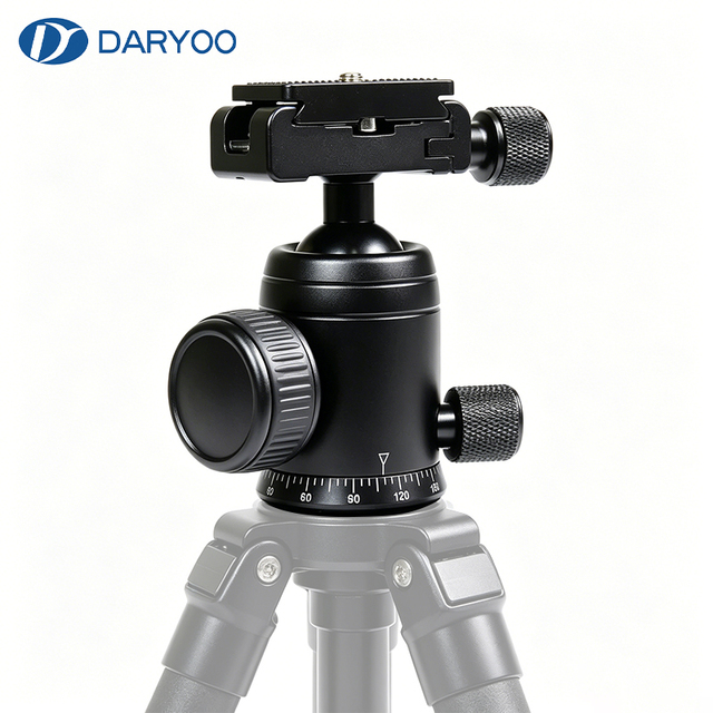 Portable Aluminum Alloy 360 Degree Rotating Professional Photography DSLR Ball Head, Suitable for Camera Tripods Accessories
