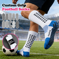 Chaussettes de football FlexGrip pour enfants et jeunes, personnalisables, douces, respirantes, antidérapantes, avec couleurs et logo personnalisés