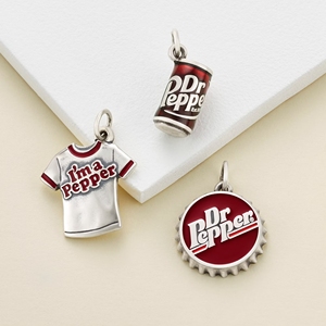 Pendentif émaillé vintage inspiré du <span class=keywords><strong>Pepper</strong></span> Doctor, bijoux en argent pur 925, collier unisexe thème boisson vintage, cadeau d'anniversaire - Product Image 1