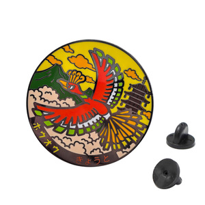 2 Nouveau Design 5cm Haute Qualité Poke Monster <span class=keywords><strong>Lugia</strong></span> Ho-<span class=keywords><strong>Oh</strong></span> Peint Émail Dur Métal Badge Pins pour Sac à Dos Tissu Décoration - Product Image 5