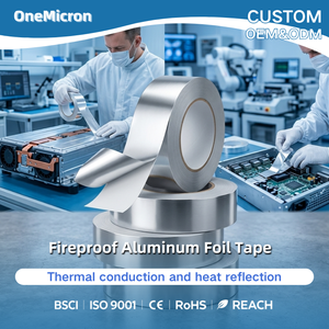3.1 Mil 0.94 Inch X 21.9 Yards Aluminum Foil Tape, High <strong>Heat</strong> <strong>Shielding</strong> for USA HVAC &amp; Duct Sealing Maintenance, US Standard - Product Image 2