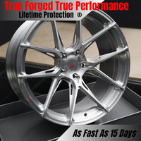 Jantes forgées monobloc VeroX, finition argent brut brossé, 16, 17, 18, 19, 20, 21, 22 pouces, 5x112, 5x114.3, 5x120 pour BMW, Mercedes, Audi, voitures de sport