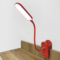 Lampe de Table LED Portable à col de cygne, ronde et rotative, soin des yeux, à pince, lumière de lecture, pour bureau d'étude, 360 pouces