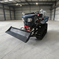 Offre Spéciale – Mini Tracteur à Chenilles 35HP 50HP avec Cultivateur Rotatif Autoporté pour Jardin Domestique et Petites Terres Agricoles Sèches ou Humides