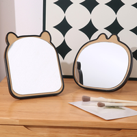 Miroir de maquillage, miroir de bureau pour étudiants, pliable et portable, pour la maison, la chambre à coucher, le bureau, facile à transporter