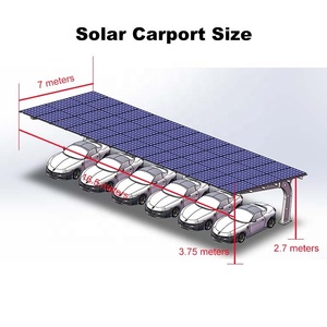 Sistema de Carport Solar para el Hogar de 24.78KW, Independiente de la Red Eléctrica - Product Image 3