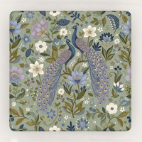 Tapis de Mahjong Floral Botanique Vert Style Jardin Doux Antidérapant Réducteur de Bruit pour la Protection des Tuiles de Mahjong