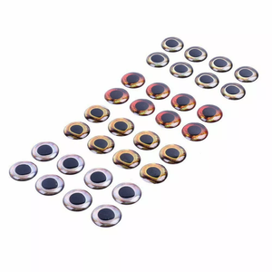 Réaliste 3D PVC Jig Yeux Autocollants DIY Mouche Attachant pour la Pêche à la Carpe sur Lac Feu Glace Vent Terre Holographique Fish Eye Lure Making - Product Image 4