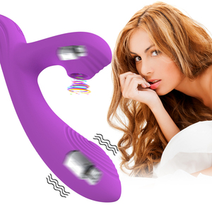 Nuovo Vibratore a Forma di V con Ventosa per Stimolazione del Clitoride, Capezzoli e Punto G, Potente Succhiatore per Donne - Product Image 1