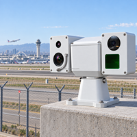 Caméra thermique PTZ de sécurité longue portée pour la surveillance des mouvements au sol sur les pistes aéroportuaires