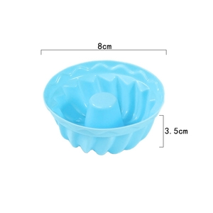 Moule en silicone pour muffins Moule à gâteau DIY Jelly pudding Outils de bricolage pour la cuisine Moule en silicone pour fromage 090 Monotrou 8 Cm LFGB - Product Image 2