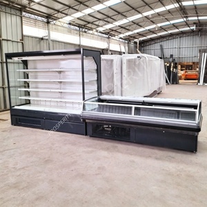 Vitrine réfrigérée commerciale pour boucher, style <span class=keywords><strong>Haier</strong></span>, gris, 1,8 m, ouverte en haut, pour la présentation de viande - Product Image 6