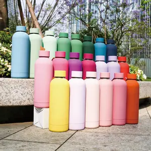 Thermos à double paroi en acier inoxydable de 500 ml avec couvercle en bois, infuseur à thé, bouteille d'eau anti-fuite - Product Image 1