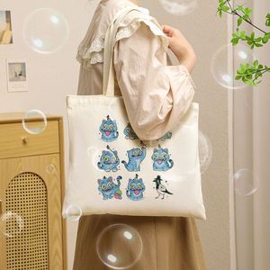 Bolsa de Mano de Lona con Estampado de Tigre Cazador de Demonios, Personalizada, para Viaje, Bolsa de Compras Reutilizable para Mujer con Diseño Personalizado - Product Image 6