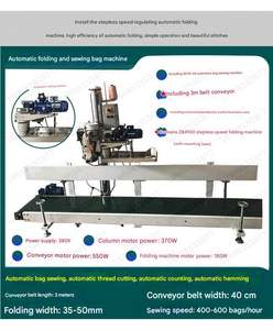 Máquina de Coser Semiautomática Industrial y Comercial para Bolsas de Papel Kraft, Bolsas Tejidas, Máquina Cerradora de Bolsas de Papel - Product Image 3