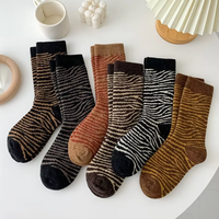 Chaussettes pour femmes - Imprimé animal - Antibactériennes et respirantes - Utilisation quotidienne en automne