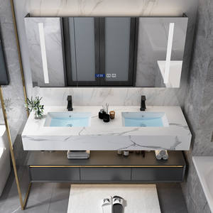 84英寸浴室橱柜镜子梳妆台酒店浴室梳妆台厂家双水槽 - Product Image 4