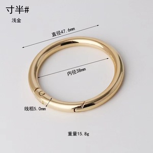 Phụ kiện phần cứng Túi dây đeo mở kim loại khóa O Nhẫn mùa xuân snap clip móc vòng - Product Image 6