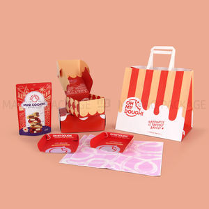 custom Manufacturers Wholesale Price Cake bakery pastry Dessert sweet Macaron assorted Biscuit <b>Cookies</b> <b>Box</b> Paper gift Packaging - Product Image 4