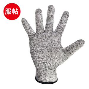 Guantes resistentes a cortes de fibra HPPE, nivel 5, sin recubrimiento, para construcción, corte de vidrio, carpintería, cocina y uso industrial - Product Image 1