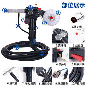 Conjuntos de Pistola de Trefilado de Alambre MIG/MAG NBC-200 Hechos a Medida en Longitudes de 5m, 10m y 15m para Soldadura por Trefilado - Product Image 4