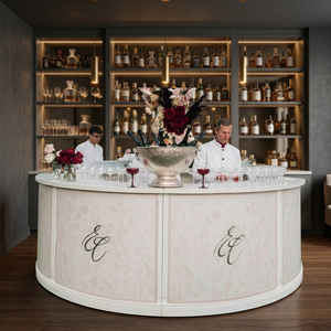 Mostrador Buffet Comercial Moderno en Plata y Oro para Bodas, Hoteles, Hogar y Oficina, Ecológico, Multifuncional, de Acero Inoxidable - Product Image 3