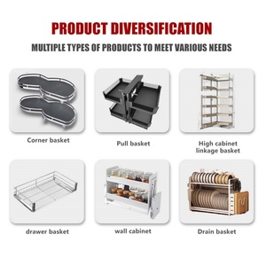 Stainless Steel Multipurpose Pull-Out Drawer <b>Basket</b> <b>Soft</b> Close Kitchen <b>Storage</b> Furniture Accessories Concealed Chest Bish Bowl - Product Image 4