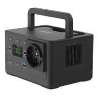 Station d'alimentation portable sans fil LiFePO4 150W 96Wh avec sortie de charge rapide PD 100W pour le camping en plein air, la maison et les urgences