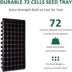 XiMan Plastic Seedling Trays <strong>Seed</strong> Starter Tray <strong>Propagator</strong> Styrofoam Plastic <strong>Seed</strong> Growing Tray 105 128 200 Holes - Product Image 4