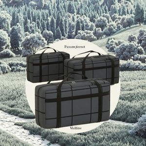 Bolsa de Almacenamiento Moderna para Sala de Estar, de Gran Capacidad, Super Resistente, de Tela Negra, a Prueba de Polvo y Humedad, con Cierre - Product Image 2