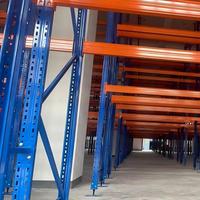 Système de rayonnage sélectif en acier robuste avec protection anticorrosion, étagères de stockage multi-niveaux