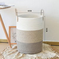 Panier de rangement pour vêtements sales en coton, panier de rangement pliable pour la maison