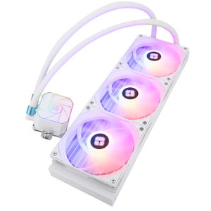 Refroidisseur de processeur Thermalright AQUA 360 WHITE V3 ARGB avec trois ventilateurs PWM 1500RPM pour LGA1700 AM5, tous les composants - y compris le radiateur - Product Image 6