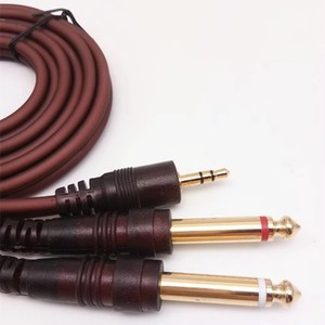 Adaptador de 3,5mm a <span class=keywords><strong>doble</strong></span> conector de 6,5mm, <span class=keywords><strong>Cable</strong></span> de Audio <span class=keywords><strong>doble</strong></span> <span class=keywords><strong>macho</strong></span> de 6,35mm, conector Mono de 1/4 "a estéreo de 1/8", <span class=keywords><strong>cable</strong></span> auxiliar de 3,5mm - Product Image 5