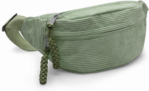 Marsupio a tracolla borse Casual a tracolla Multi Zip tasche con spalline regolabili da donna e da uomo borsa a tracolla in velluto a coste - Product Image 4