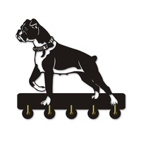 Revêtement de puissance noir, crochets métalliques pour animaux de compagnie, coupe de mur de forme personnalisée pour amoureux de chien
