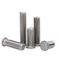 Sekrup mesin metrik ISO 13918 baut Stud las Aluminium 9mm dengan pengapian ujung untuk las Aluminium