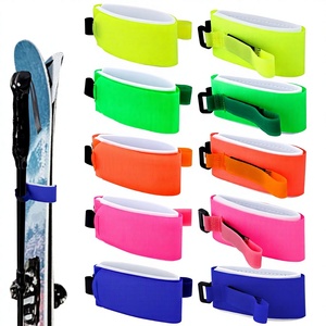 Cinghie Premium per Sci 2-in-1 Regolabili in EVA, Cinghie per Trasporto Sci e Snowboard con Supporto per Bastoncini, Protettive - Product Image 1