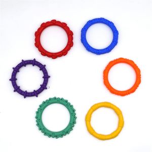 Pulsera Sensorial de Silicona para Niños, Juguetes Antiestrés, Pulsera Texturizada Suave y Flexible para Aliviar la Ansiedad - Product Image 1