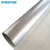 Rouleau d'isolation thermique ignifuge professionnel de haute qualité, tissu en fibre de verre de Surface en feuille d'aluminium
