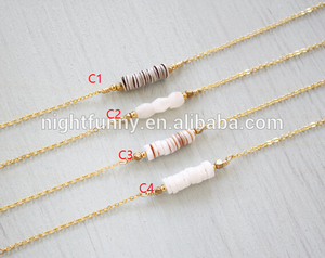 फैशन महिलाओं 2021 गर्मियों में समुद्र तट हार मिठाइयां क्लैम खोल पत्थर मनके हार - Product Image 5