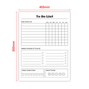 Planificateur de <span class=keywords><strong>repas</strong></span> réutilisable mensuel hebdomadaire à faire liste calendrier pour la planification de la routine du bureau à domicile - Product Image 2