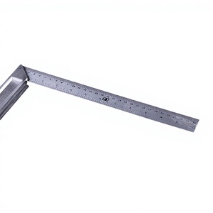 Regla angular de acero inoxidable de 30 cm, herramienta de ángulo recto de metal para carpintería y albañilería - Product Image 1
