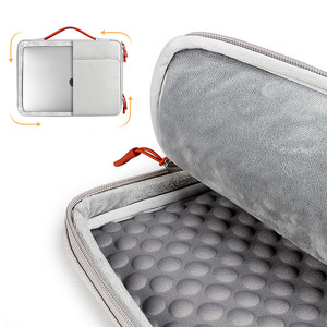 Housse pour ordinateur portable unisexe 15,6 pouces, étui pour ordinateur portable en polyester imperméable avec design antichoc à airbag pour réduire la charge - Product Image 2