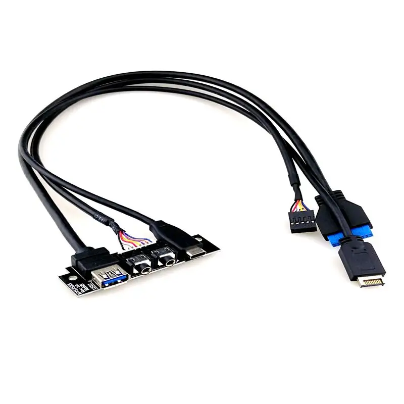 factory outlet PC Motherboard cable usb 3.0+usb c+hd audio ports i/o board+type E cable internal wire cable