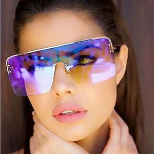 Gafas de Sol Cuadradas de Montura Grande con Protección UV400, Modernas y Personalizadas con Logotipo, para Hombre y Mujer, 2020 - Product Image 1