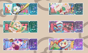 YZ Wholesale Fan Art Acrylic Magnetic case Pokemoned Mystery Art Board Bag Charm Phantasmal Flame Quicksand Ticket Stub Magnet - Product Image 2