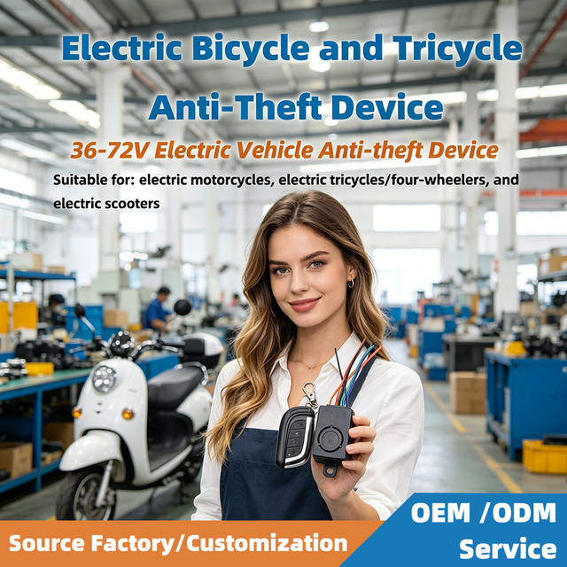 Direct From Factory AFTFA Electric Bicycle Electric Tricycle Anti-theft Alarm with One-button Start  Motor Lock Function