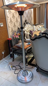 Hoạt động yên tĩnh điện 3KW Patio nóng trong nhà ngoài trời miễn phí đứng không gian không thấm nước ấm hơn có thể điều chỉnh chiều cao di động - Product Image 4